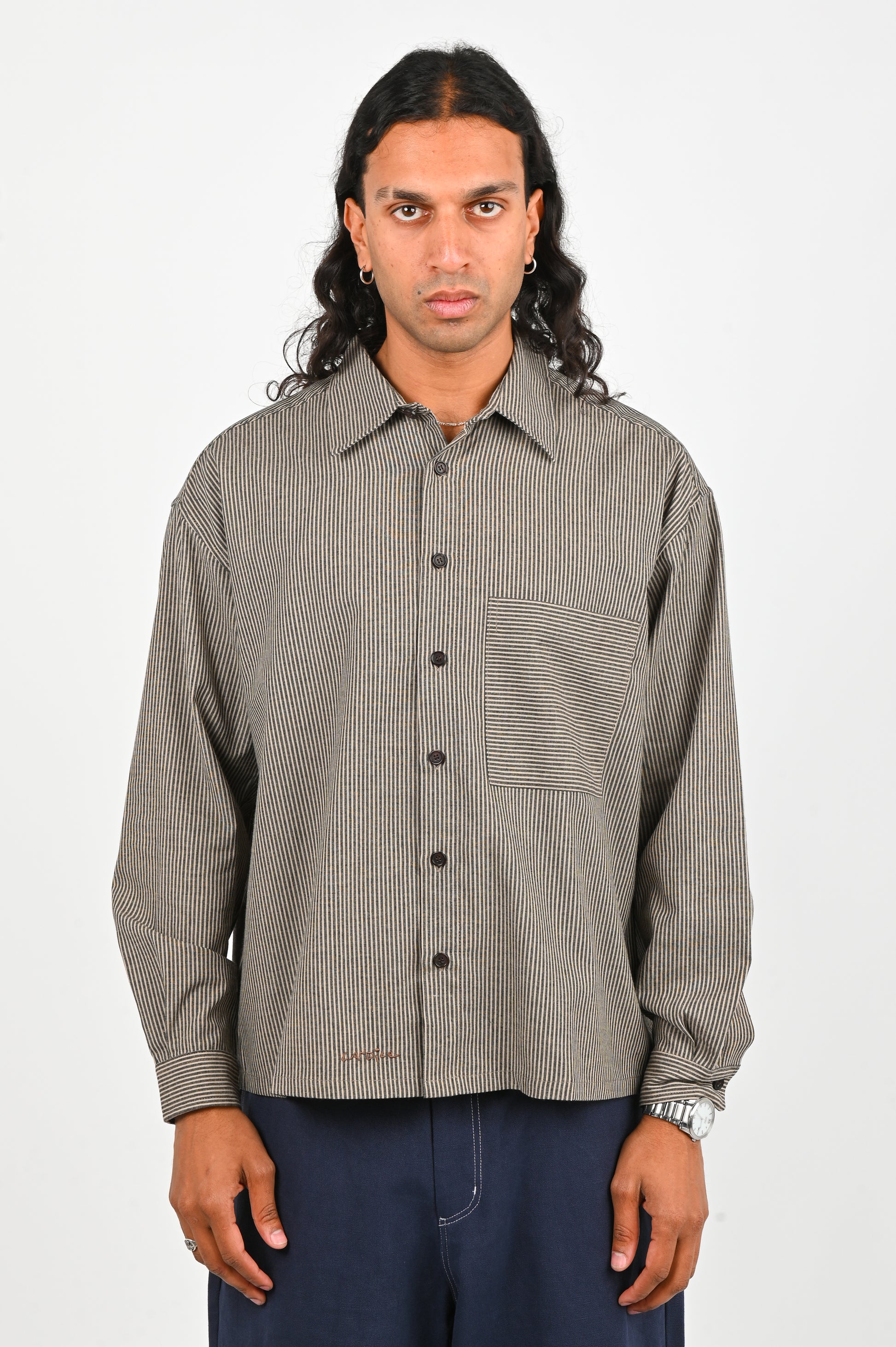 Candice 'Cooper' Oxford Shirt in Dark