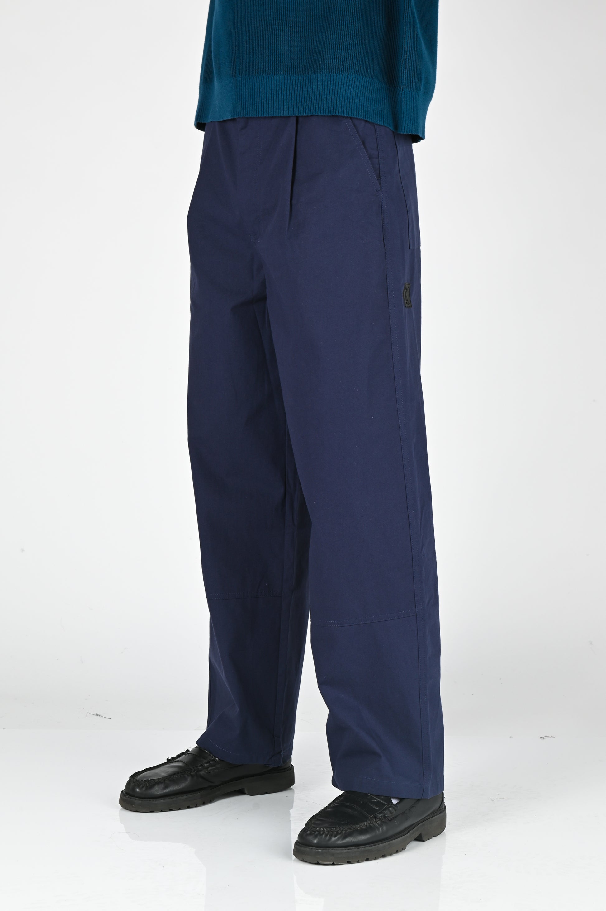 Candice Pleated Pants in Navy