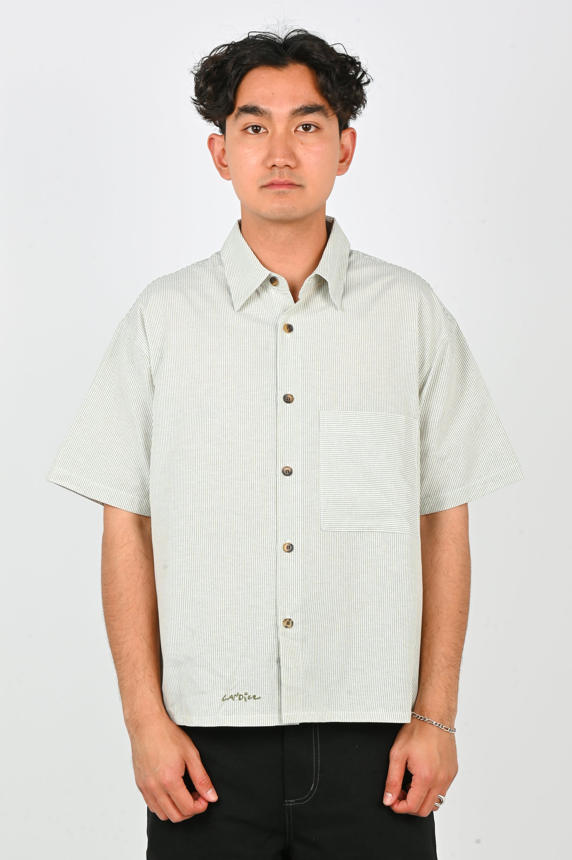 Candice 'Entree' Oxford Shirt in Green