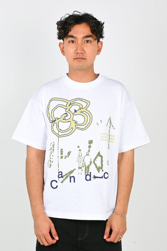Candice 'Bloom' Tee in White