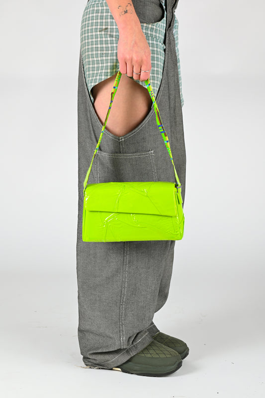 Could Be Something 'Lid' Bag in Lime Green