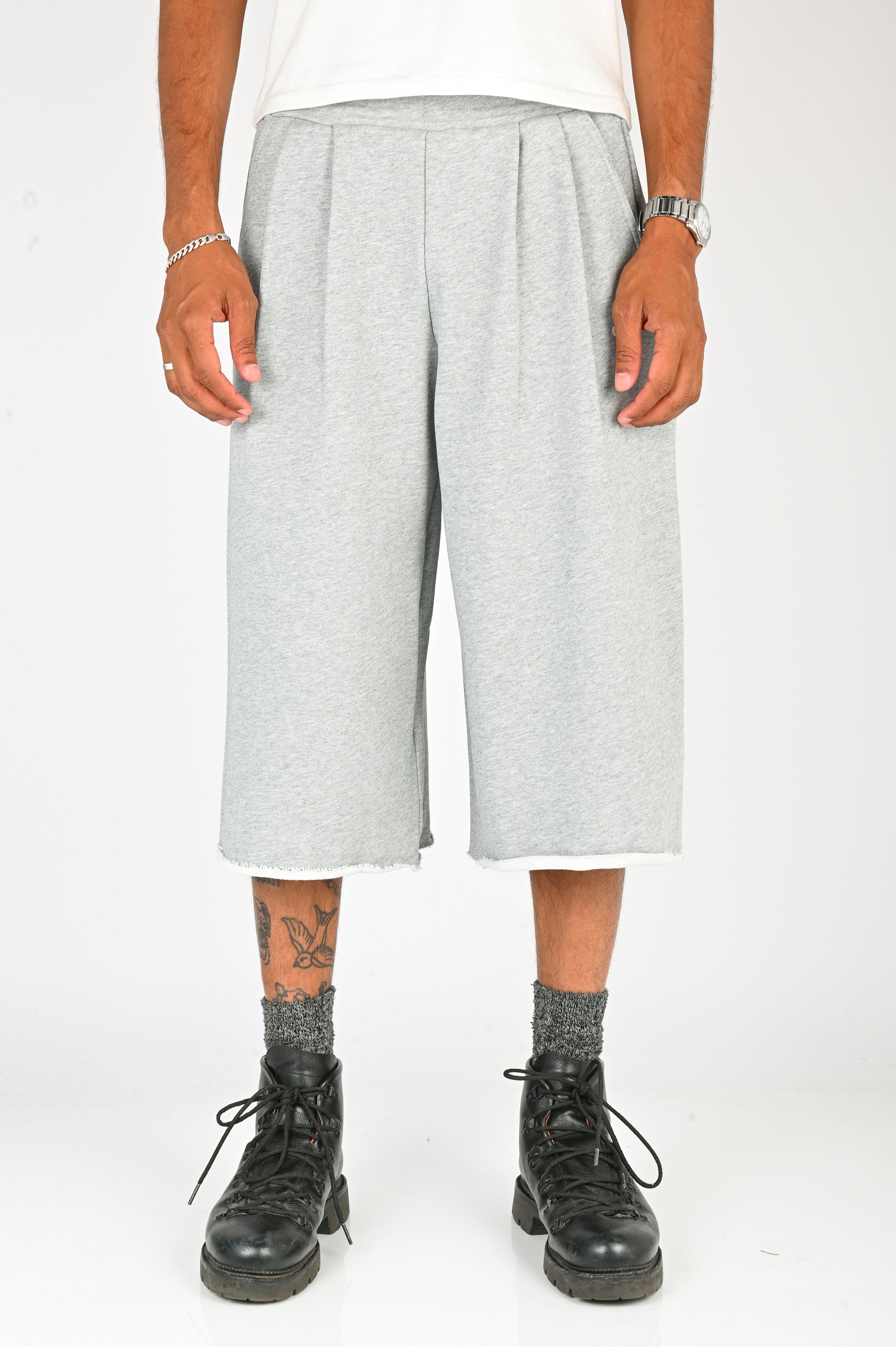 Checks 'Lark' Sweat Shorts in Grey