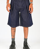 Checks 'Hakama' Shorts in Indigo