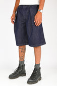 Checks 'Hakama' Shorts in Indigo