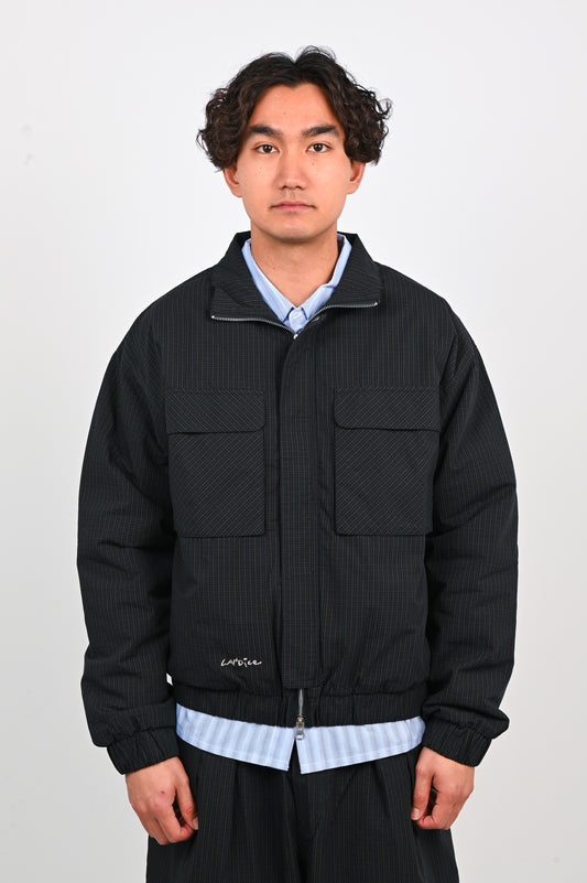 Candice 'Taki' Checkered Jacket in Navy