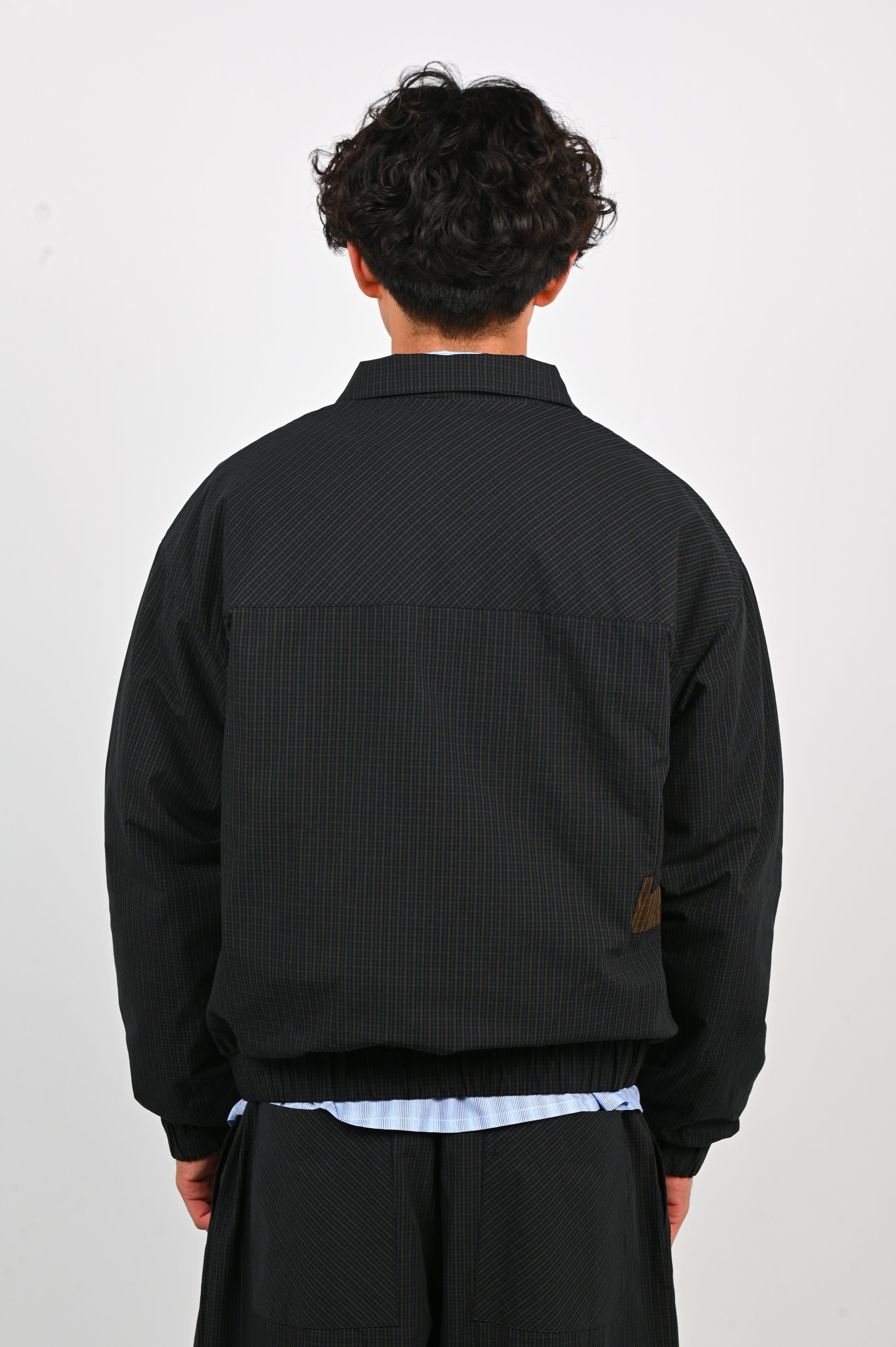 Candice 'Taki' Checkered Jacket in Navy