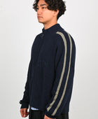 Candice 'Wolfe' Zip Knit in Navy