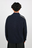 Candice 'Wolfe' Zip Knit in Navy