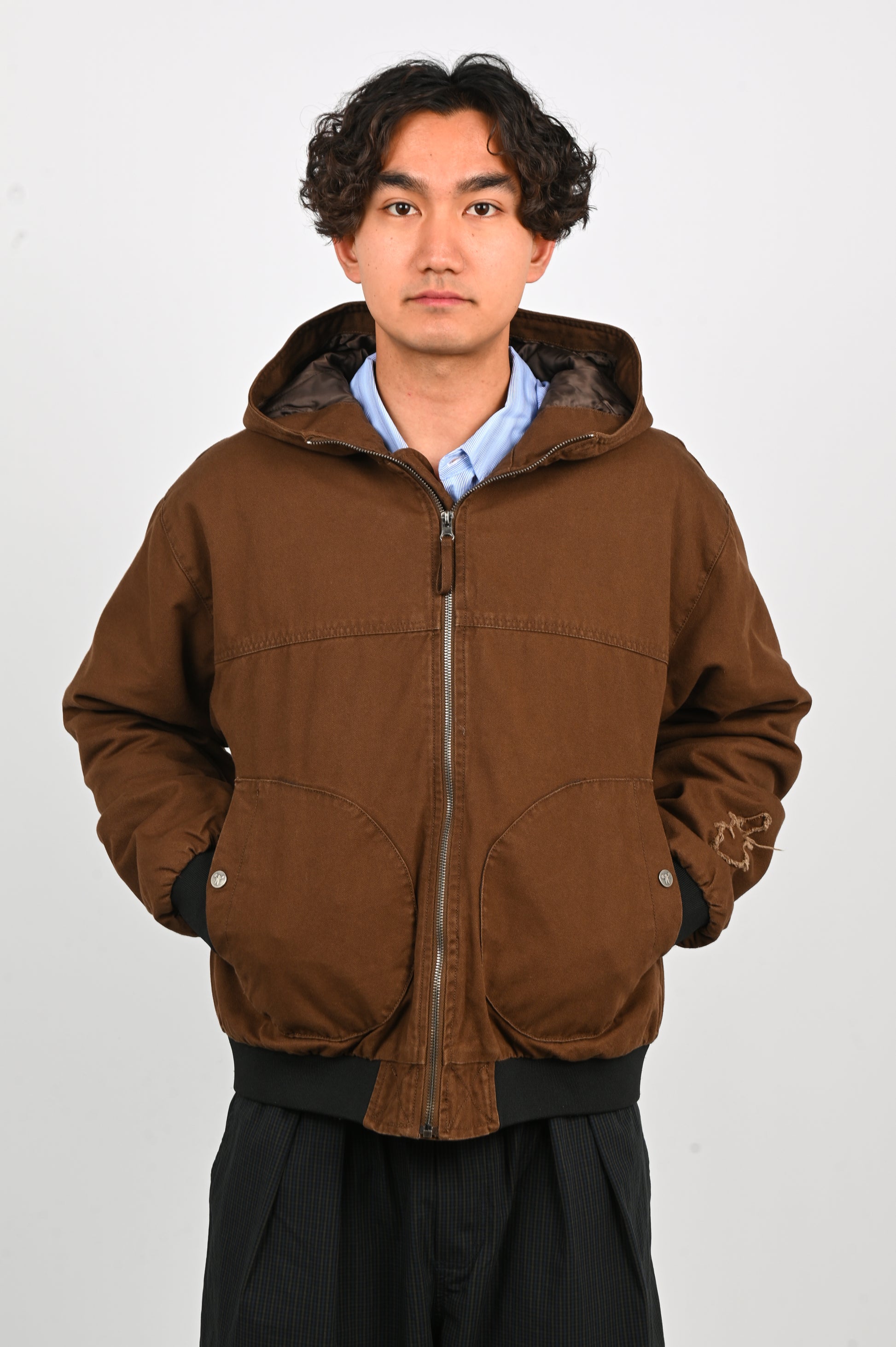 Candice 'Woodlea' Hooded Jacket in Brown
