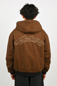 Candice 'Woodlea' Hooded Jacket in Brown