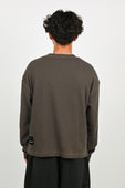 Candice Waffle LS Tee in Mud