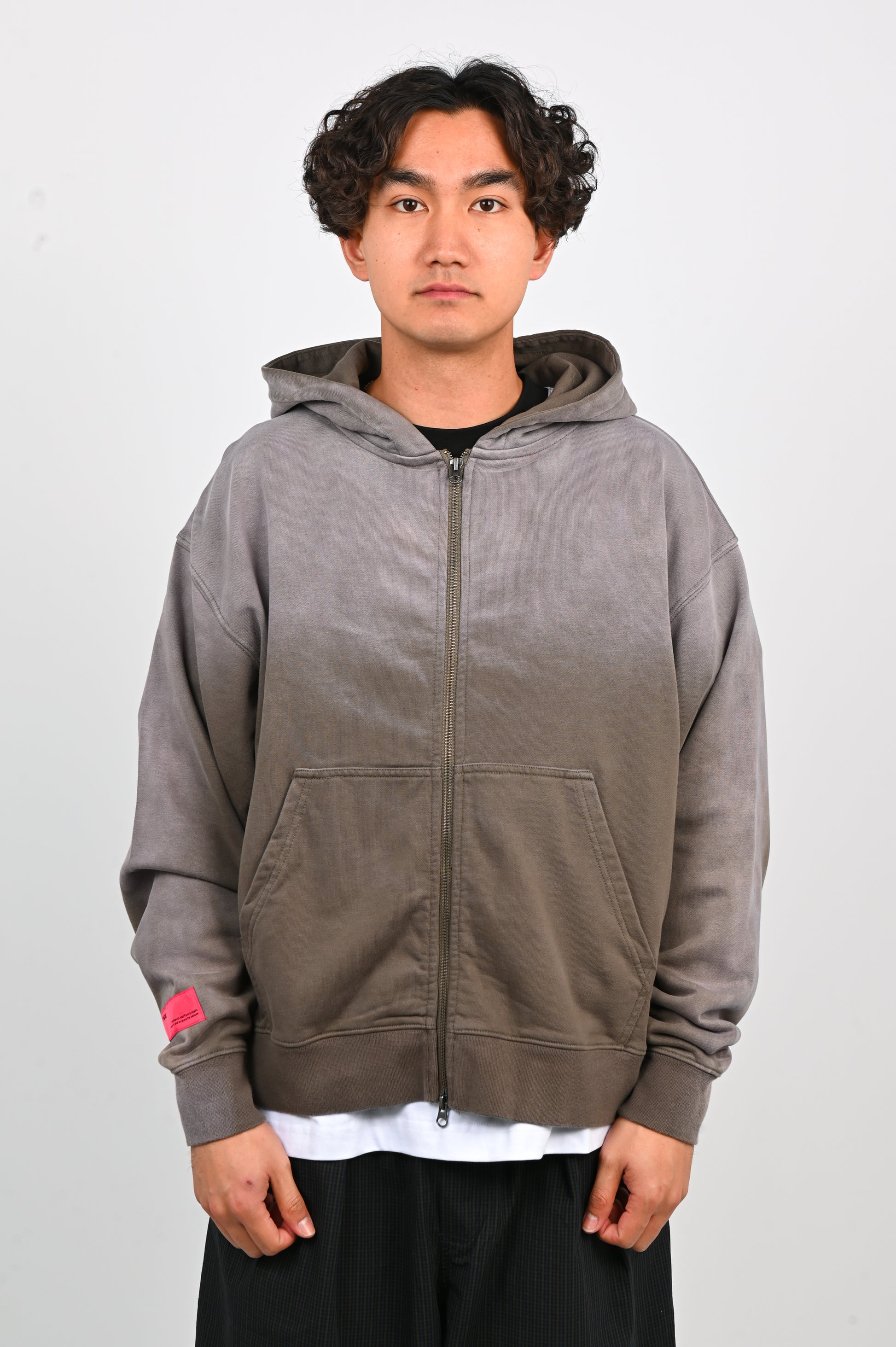Candice 'Fade' Zip Hoodie in Olive