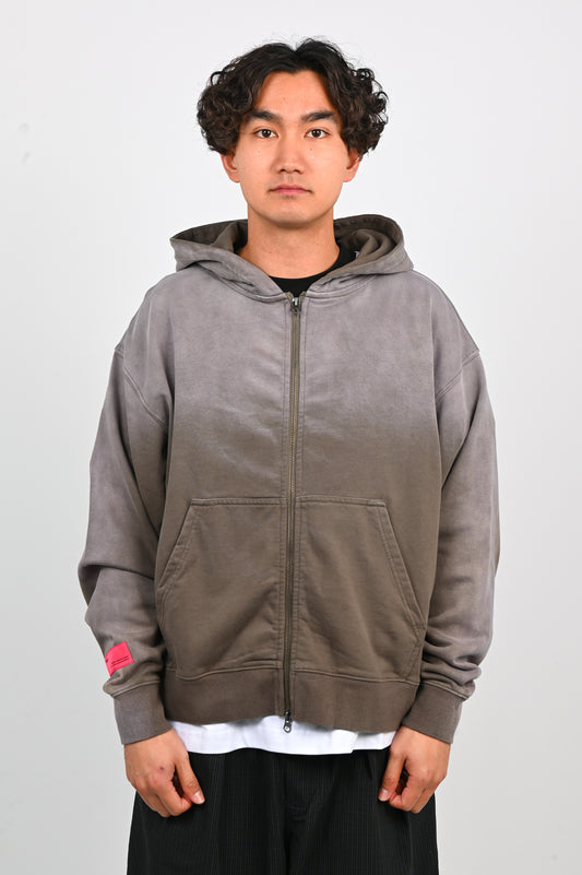 Candice 'Fade' Zip Hoodie in Olive