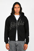 Candice 'After Hours' Full-Zip Hooded Sweatshirt in Black