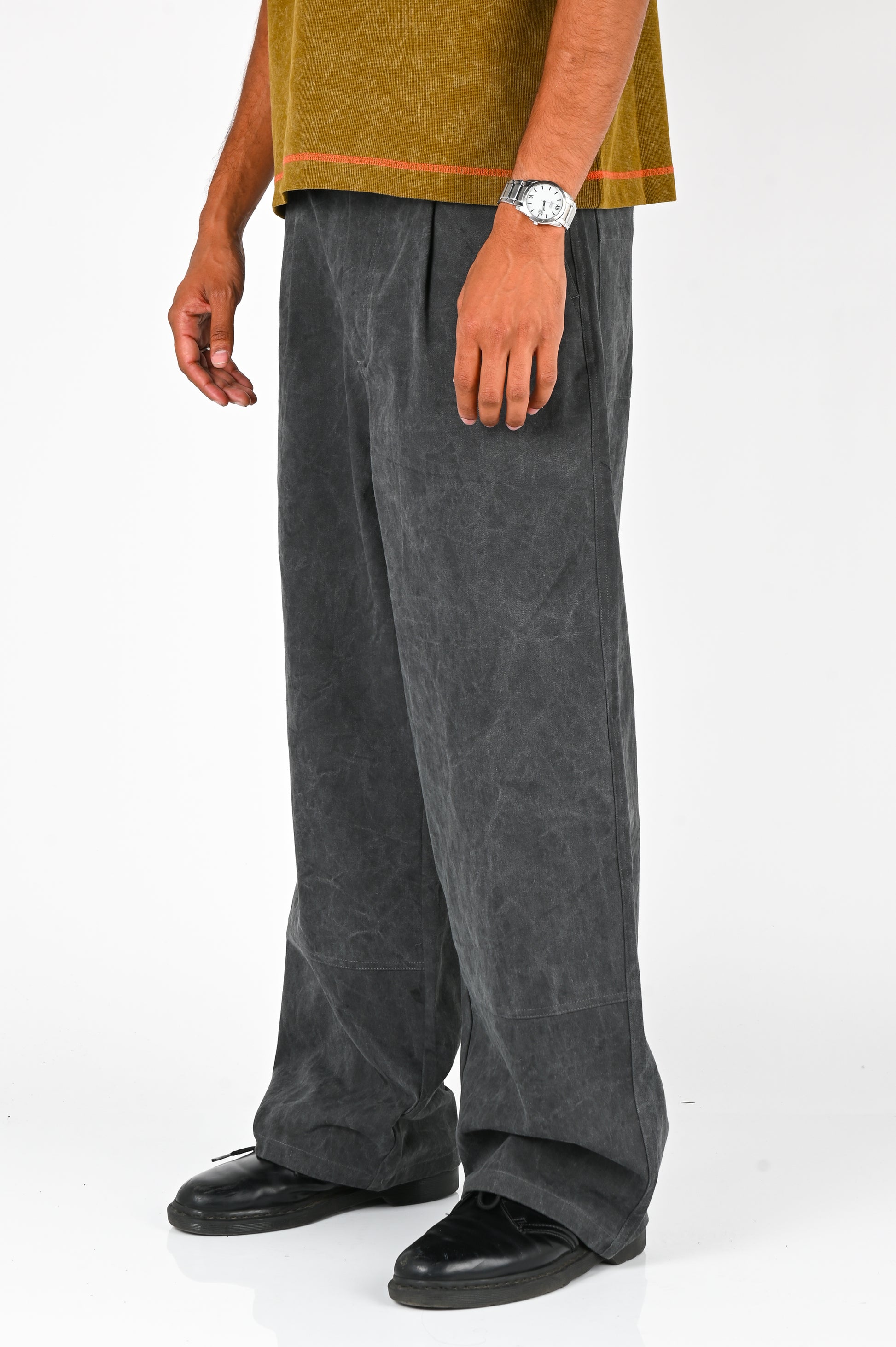 Candice 'Distant' Washed Pleated Pants