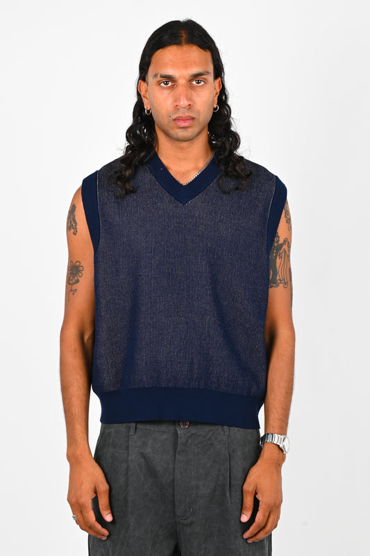 Candice Ribbed Knitted Sweater Vest