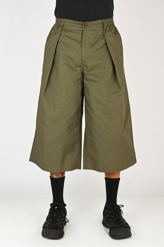 Checks Downtown Hakama Shorts V2 in Olive Ripstop