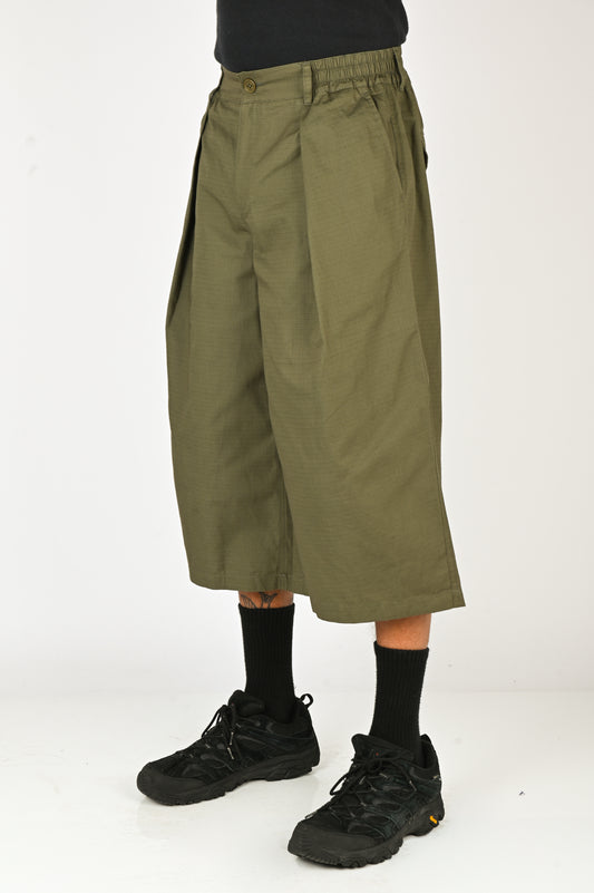 Checks Downtown Hakama Shorts V2 in Olive Ripstop