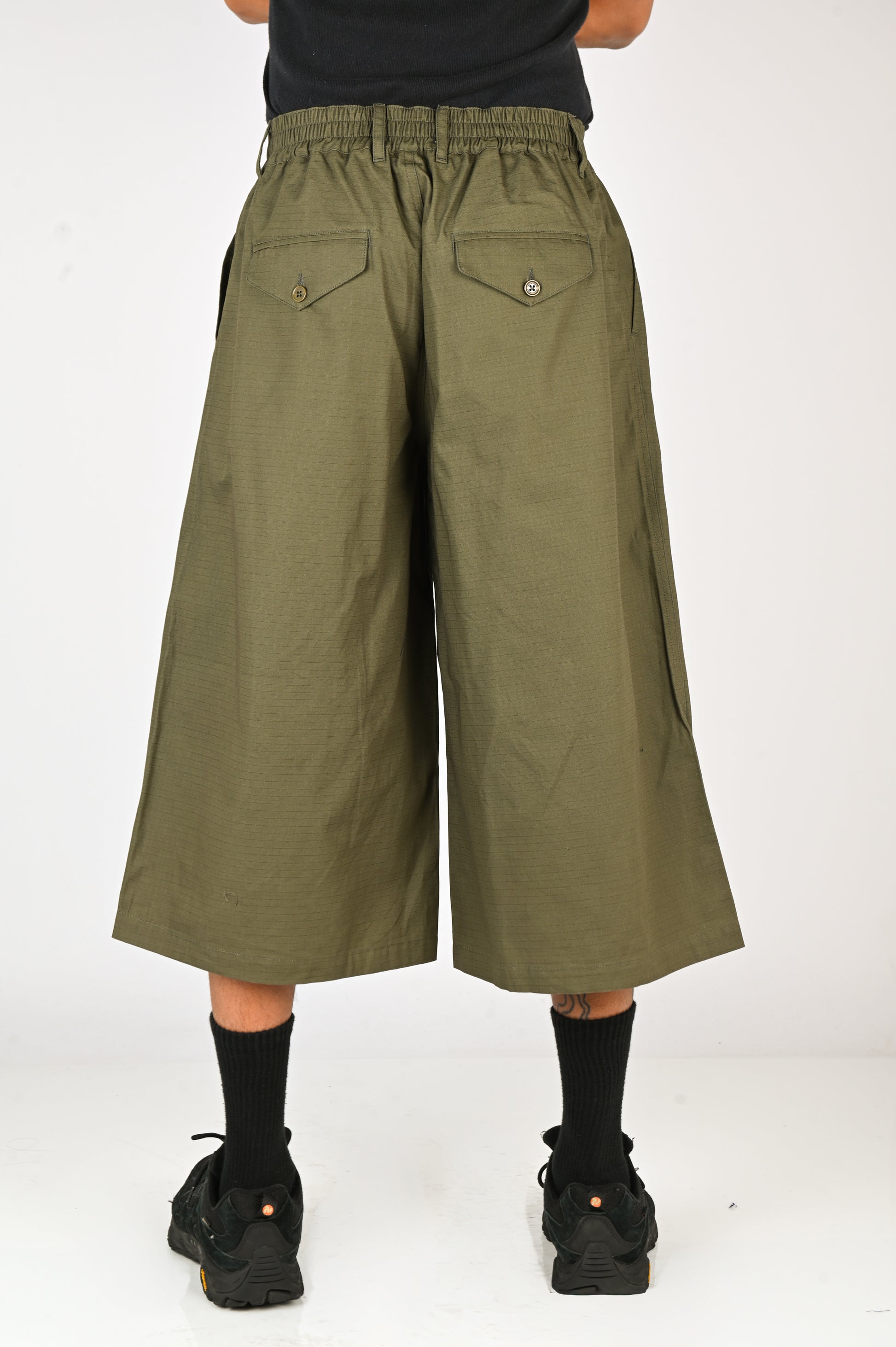 Checks Downtown Hakama Shorts V2 in Olive Ripstop