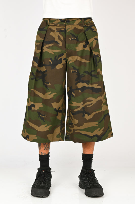 Checks 'Hakama' Shorts V2 Woodland Camo