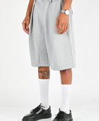 Checks 'Hakama' Shorts in Athletic Grey Terry