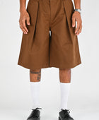 Checks 'Hakama' Shorts in Brown
