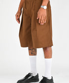 Checks 'Hakama' Shorts in Brown