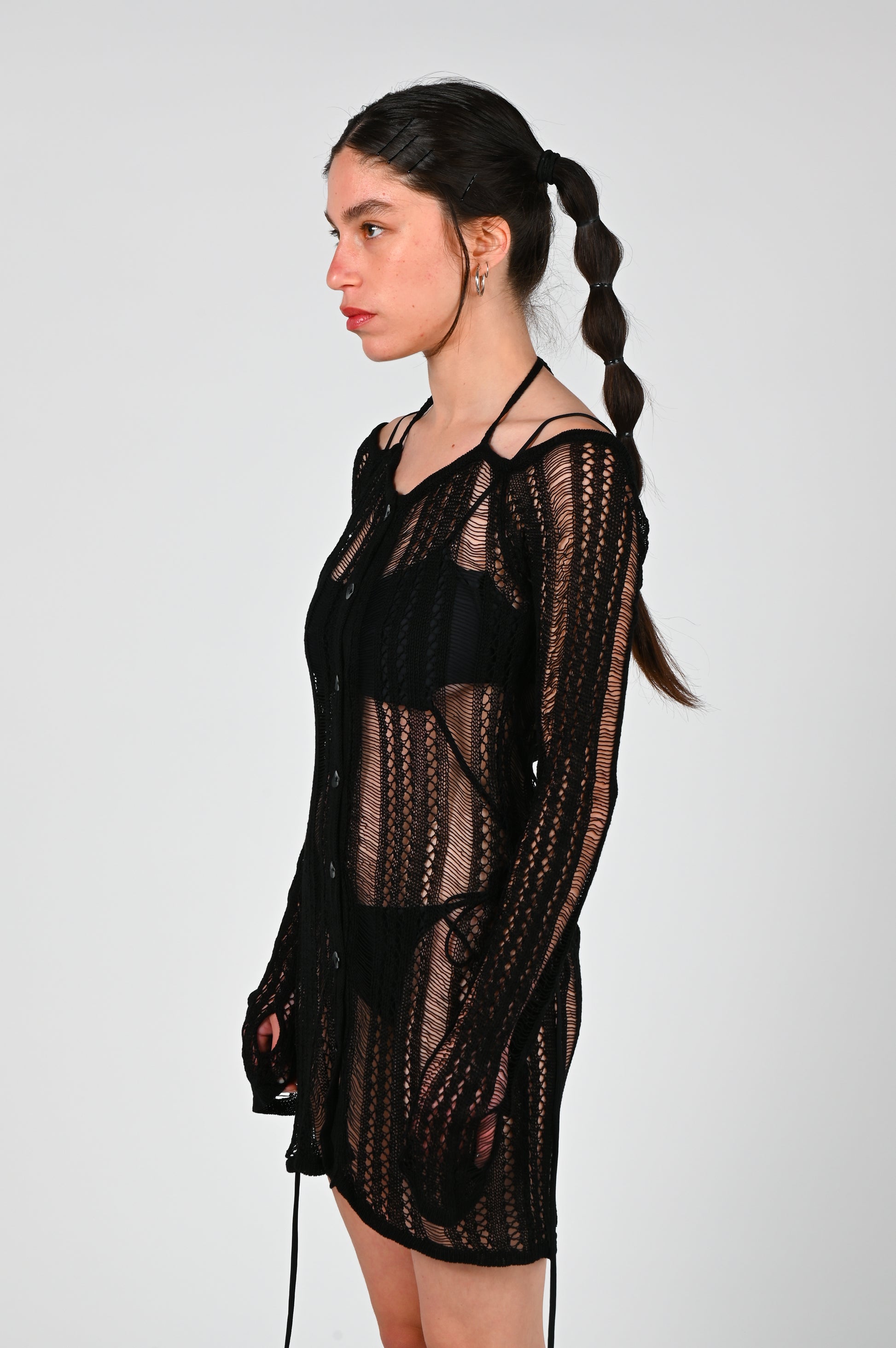 Erik Yvon 'Mini Crochet' Dress