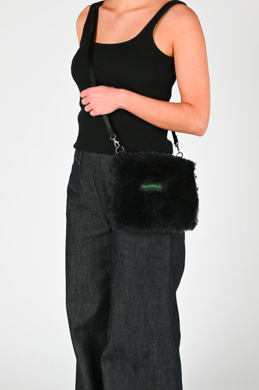 Bichon Pockets 'The Fluffy' Bag in Black