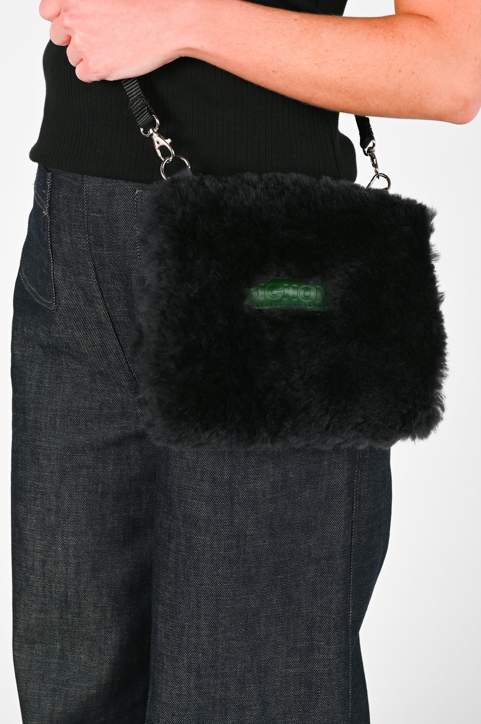 Bichon 'The Fluffy' Bag in Black