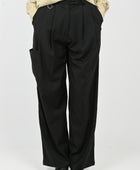 ESS·BEE Pinstripe Trouser in Black