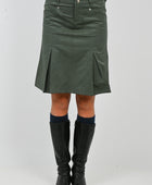ESS·BEE 'Utility' Skirt in Dusty Olive