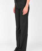 ESS·BEE Bootcut Pinstripe Trouser in Black