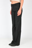 ESS·BEE Bootcut Pinstripe Trouser in Black