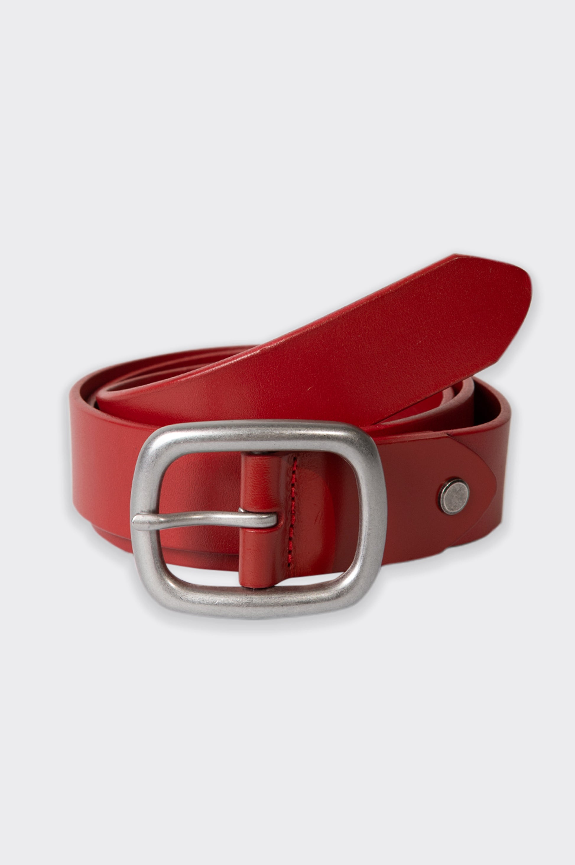 KOURH 'Wire' Leather Belt in Rouge