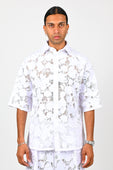 Erik Yvon Lace Shirt in White