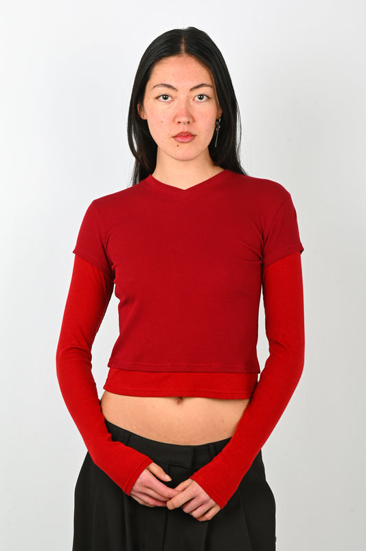 ESS·BEE 'Tea Break' Long Sleeve in Red