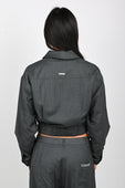 ESS·BEE Jacket in Grey Pinstripe