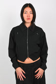 ESS·BEE Jacket in Black Pinstripe