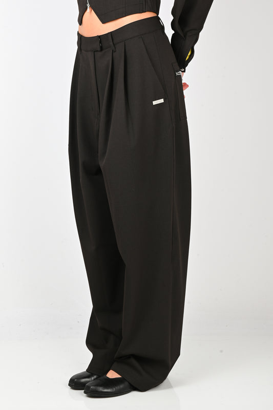 ESS·BEE Pinstripe Trouser in Chocolate