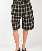 ESS·BEE Pinstripe Shorts in Hazy Plaid