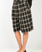 ESS·BEE Pinstripe Shorts in Hazy Plaid