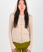 Nimph 'Bella' Hooded Top in Beige