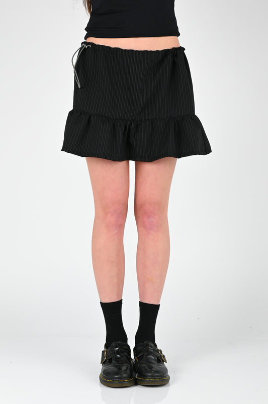 ESS·BEE Pinstripe Mini Skirt