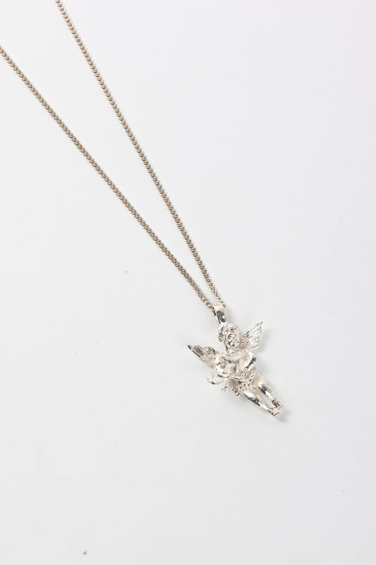 Sacreflux 'Angel Holding Bow' Necklace