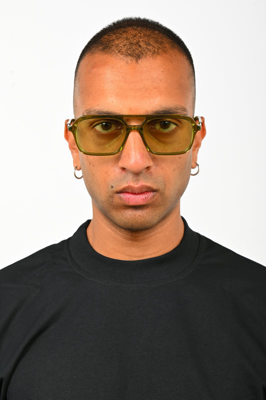 Hot Futures 'Dime' Sunglasses in Green