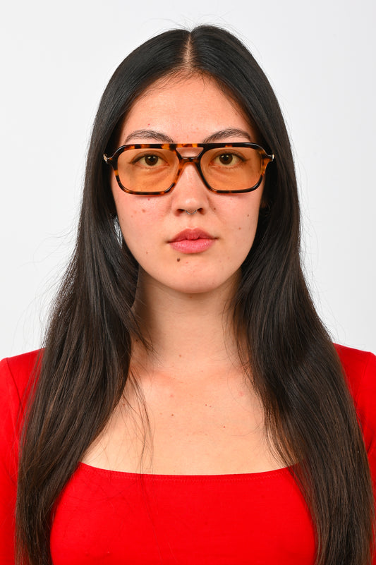 Hot Futures 'Dime' Sunglasses in Tortoiseshell Yellow