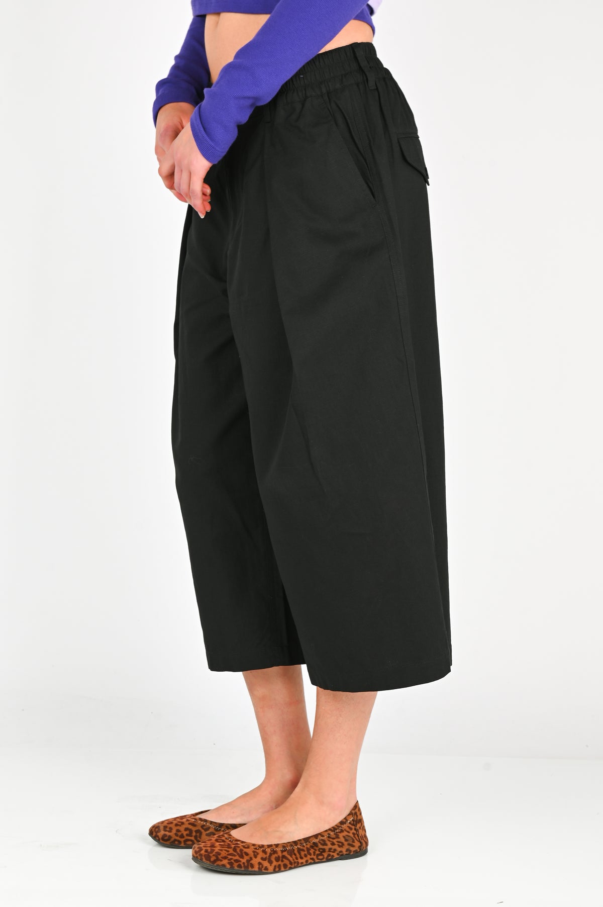 Checks Downtown Hakama Shorts V2 in Black Ripstop