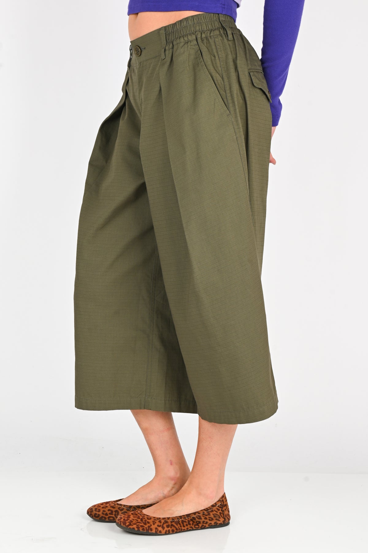 Checks Downtown Hakama Shorts V2 in Olive Ripstop