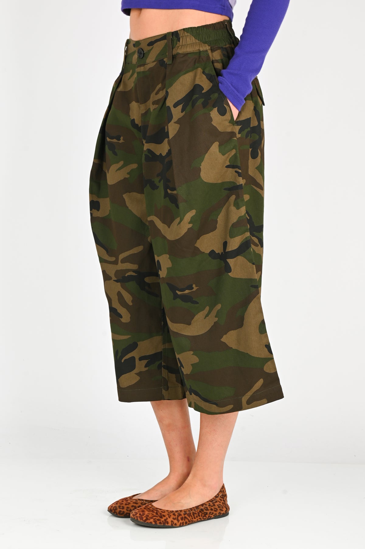 Checks 'Hakama' Shorts V2 Woodland Camo